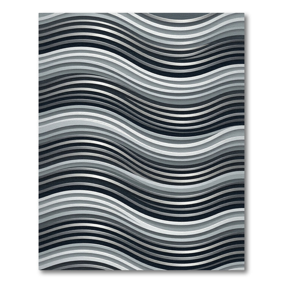 Monochromatic Ripple Wave Rug