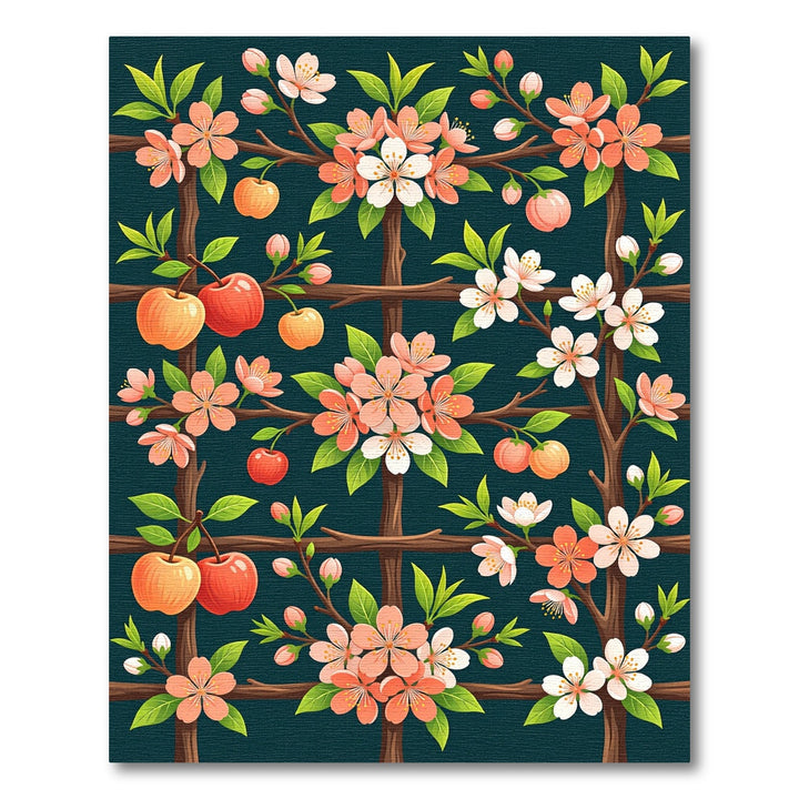 Coral Blossom And Apple Tree Rug