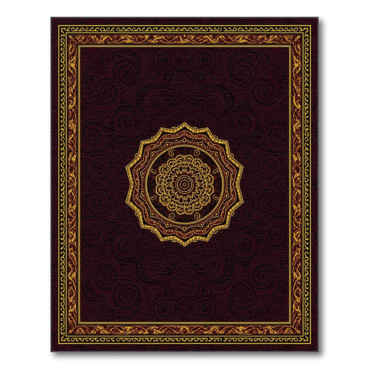 Red Gold Traditional Persian Medallion Area Rug