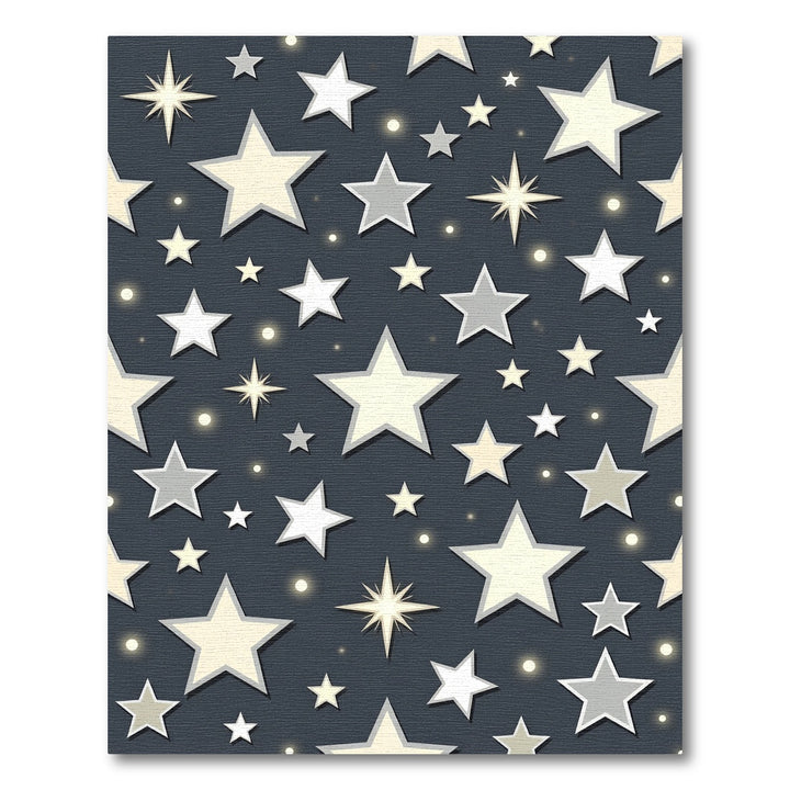 Celestial Stars Night Sky Rug