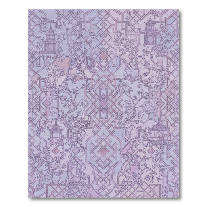 Lavender Pagoda Garden Dragon Rug
