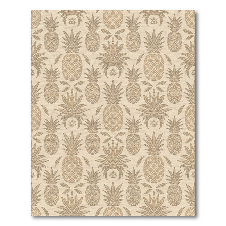 Terracotta Tropical Pineapple Garland Rug