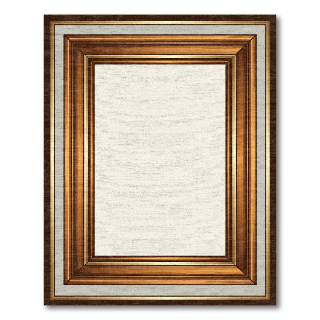 Elegant Bronze and Gold Ornate Frame Rug