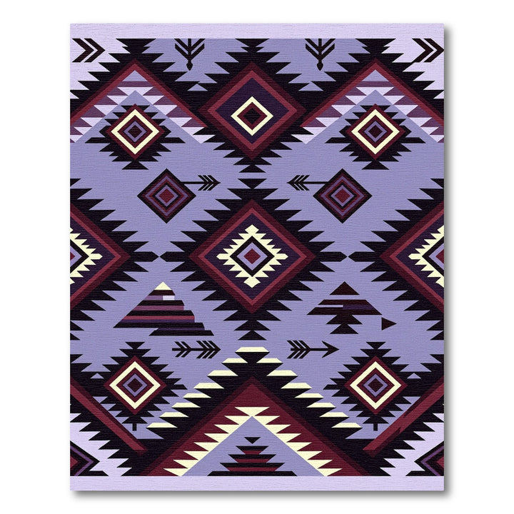 Purple Native American Diamond Navajo Rug