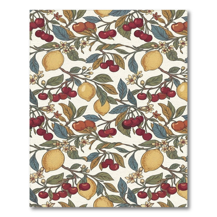 Vibrant Lemon Cherry Branch Collection Rug