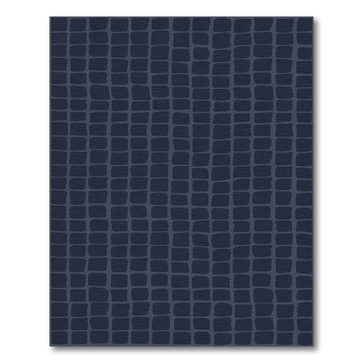 Navy Blue Geometric Area Rug