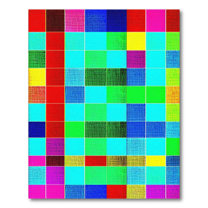 Vibrant Geometric Multi-Color Area Rug