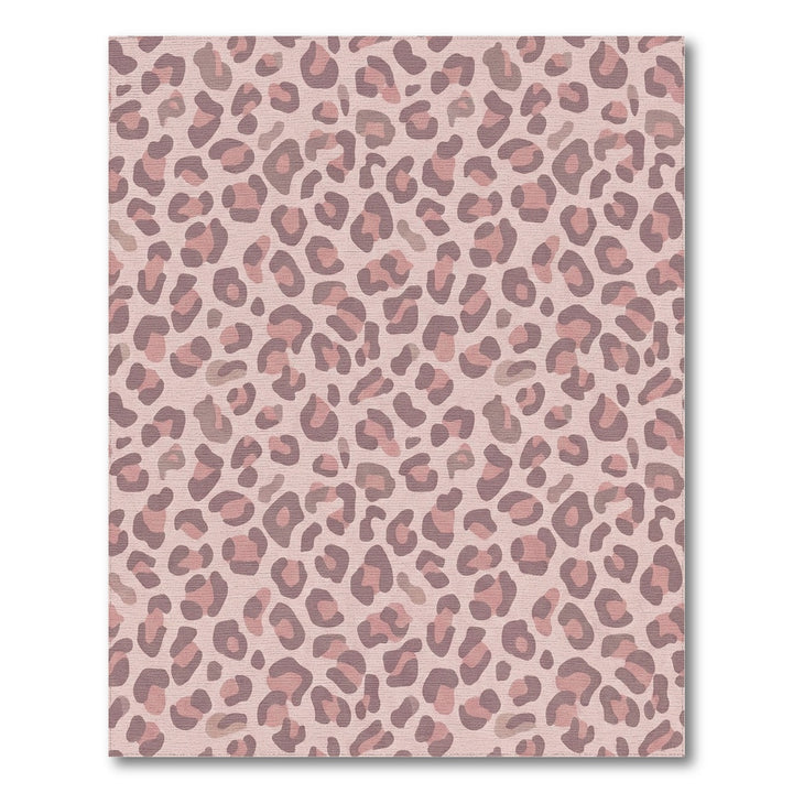 Soft Rose Leopard Spots Rug