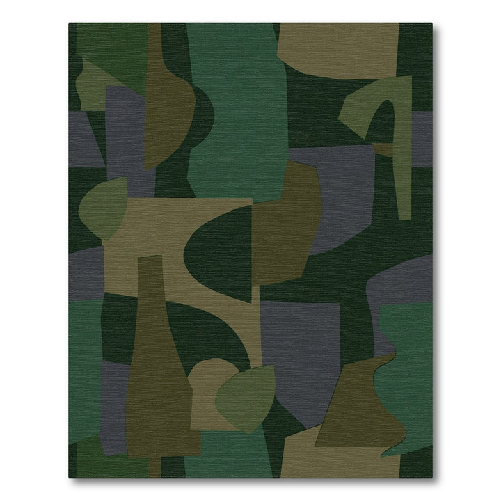 Abstract Geometric Earth Tones Rug