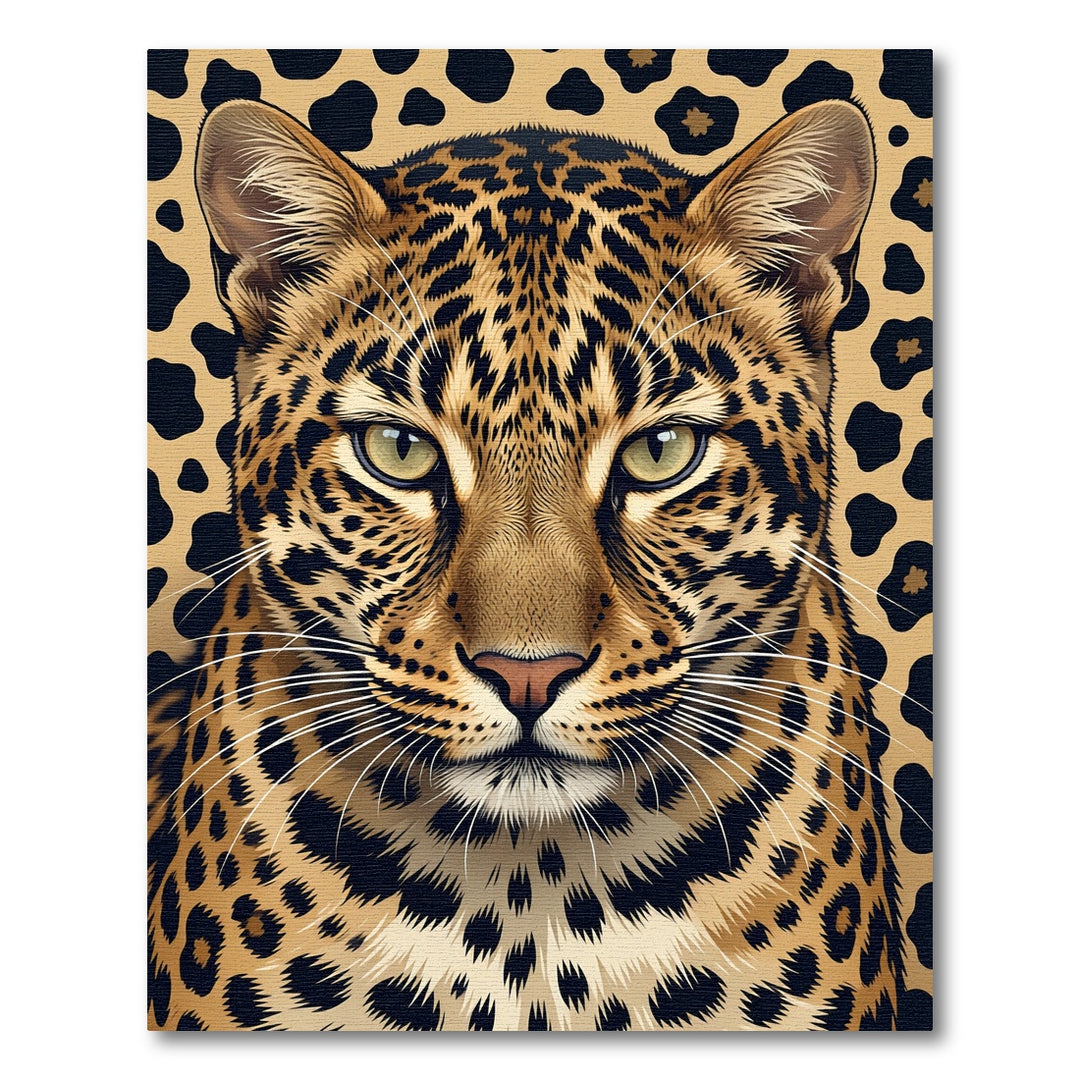 Leopard Spot Face Jungle Rug