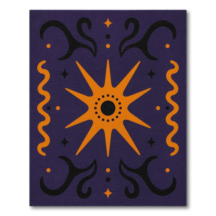 Purple Celestial Starburst Area Rug