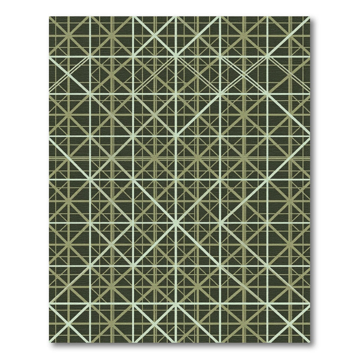 Geometric Square Grid Rug