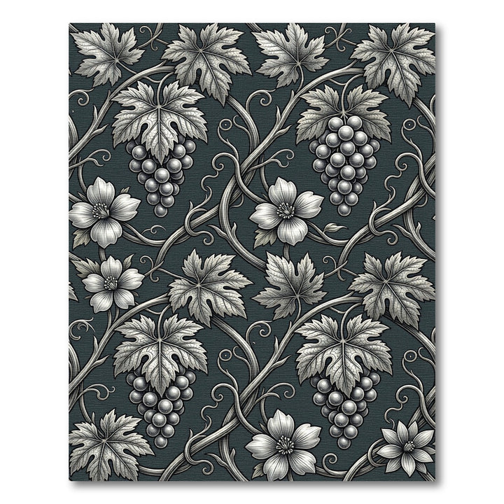 Art Nouveau Grapevine Floral Rug