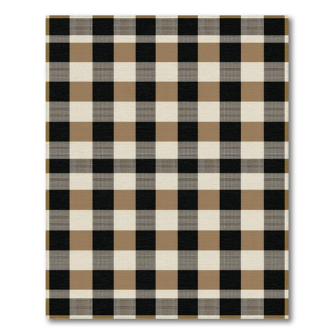 Brown Buffalo Check Area Rug