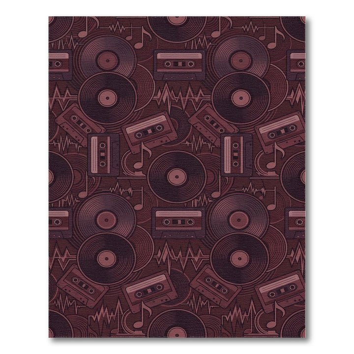 Retro Vinyl Cassette Collection Rug