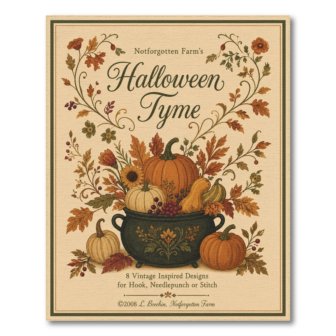 Vintage Pumpkin Cauldron Area Rug