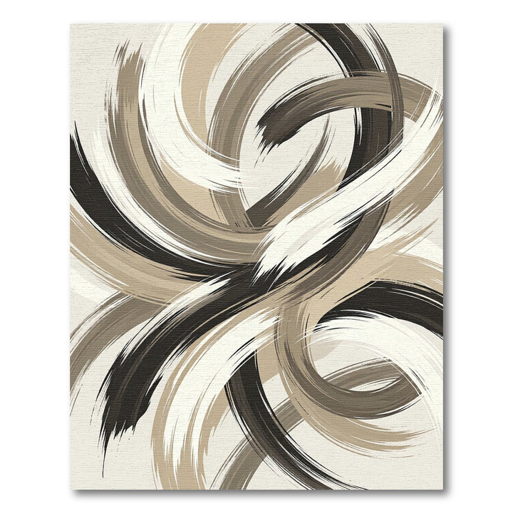 Abstract Swirl Brush Stroke Rug
