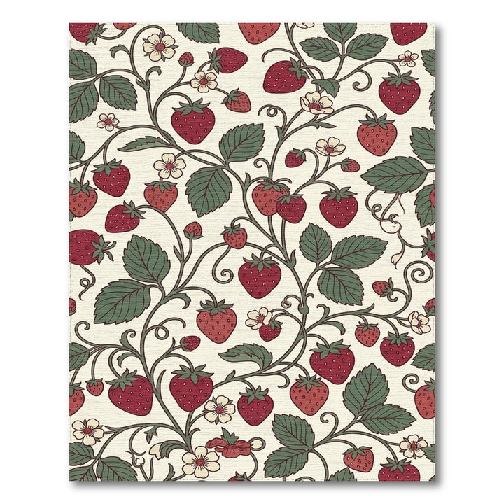 Vintage Strawberry Vine Floral Rug