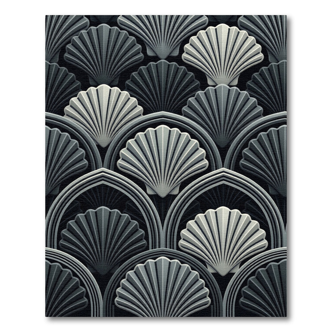 Art Deco Seashell Fan Rug