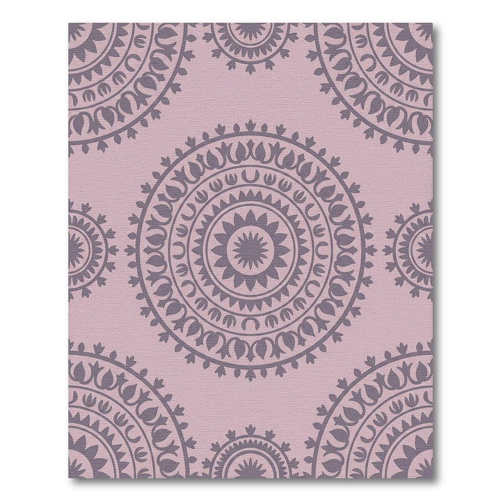 Ornate Lavender Mandala Medallion Rug
