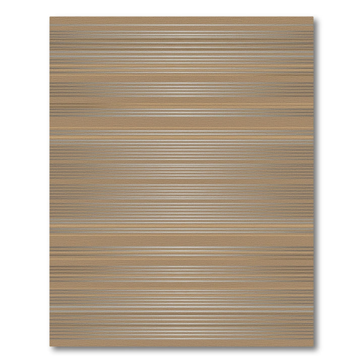 Tan Taupe Thin Horizontal Lines Rug