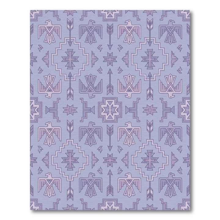 Lavender Thunderbird Geometric Arrow Motif Rug