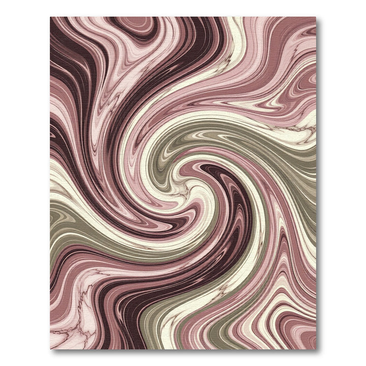 Dusty Rose Swirl Marble Texture Rug