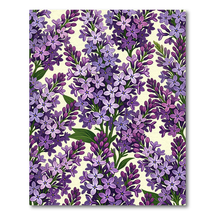 Purple Lilac Blossom Floral Rug