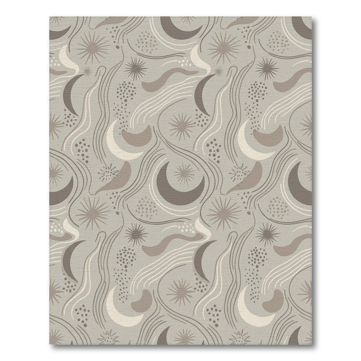 Neutral Moon Star Swirl Medley Rug