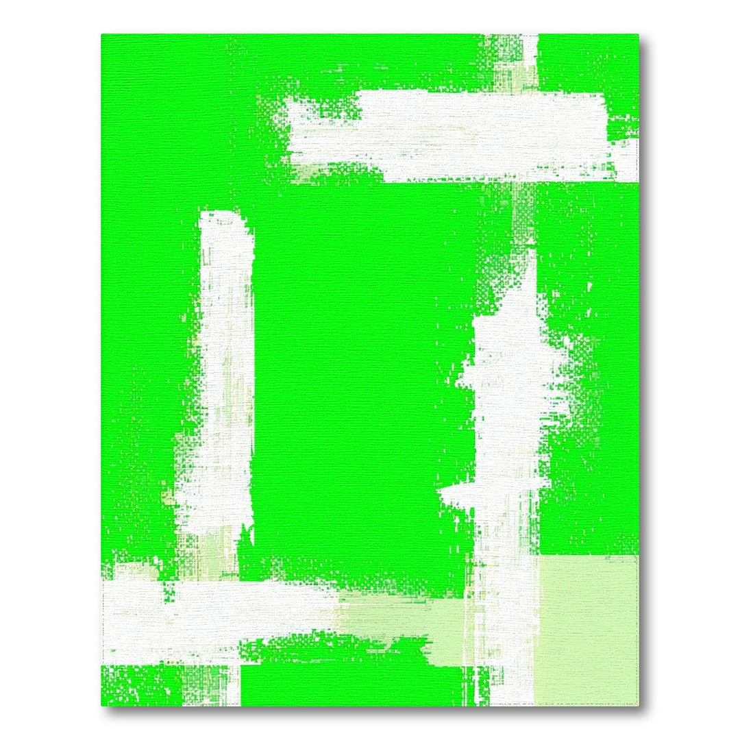Abstract Area Green Abstract Geometric Area Rug