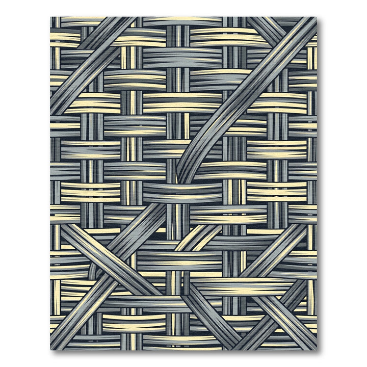 Woven Gray Straw Texture Rug