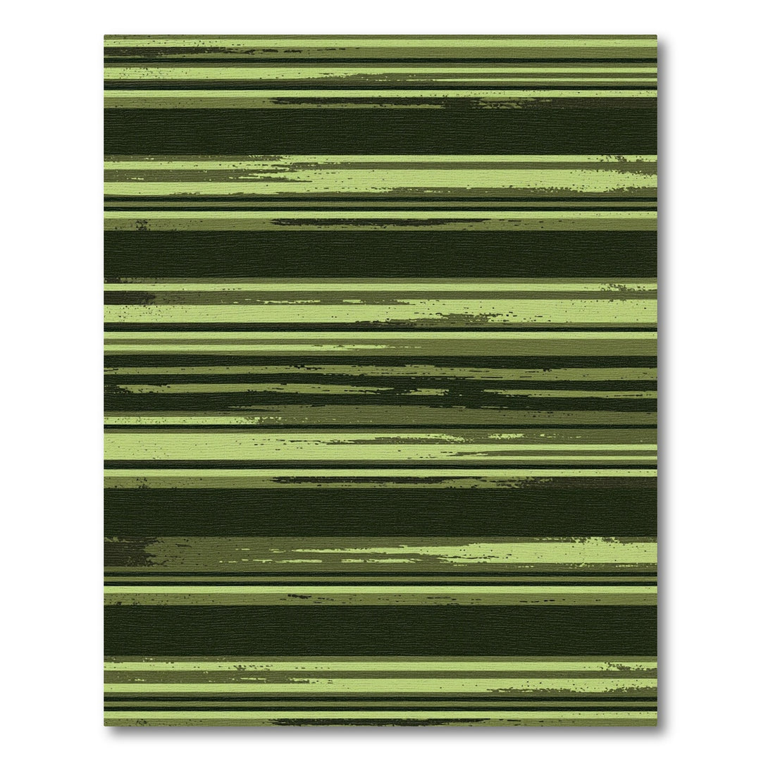Abstract Green Camouflage Stripe Rug