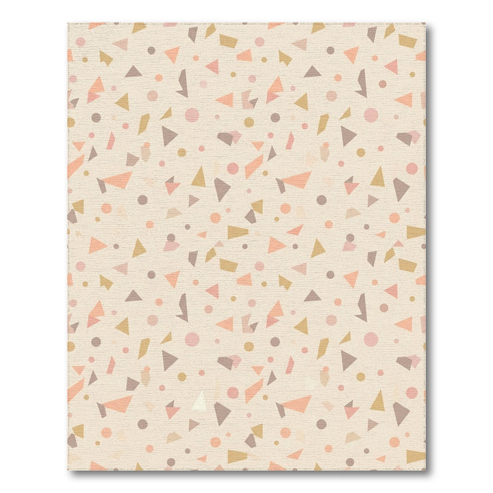 Soft Pastel Terrazzo Shapes Rug