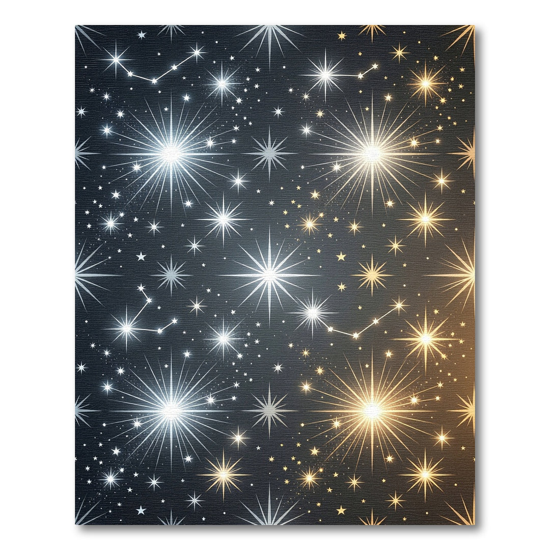 Stunning Starburst Cosmic Night Sky Rug
