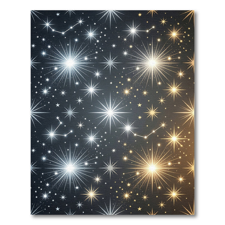 Stunning Starburst Cosmic Night Sky Rug
