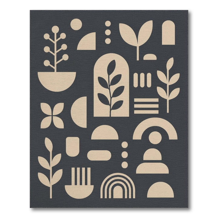 Geometric Modern Beige Abstract Geometric Area Rug