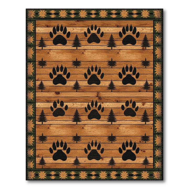Bear Paw Rustic Area Rug