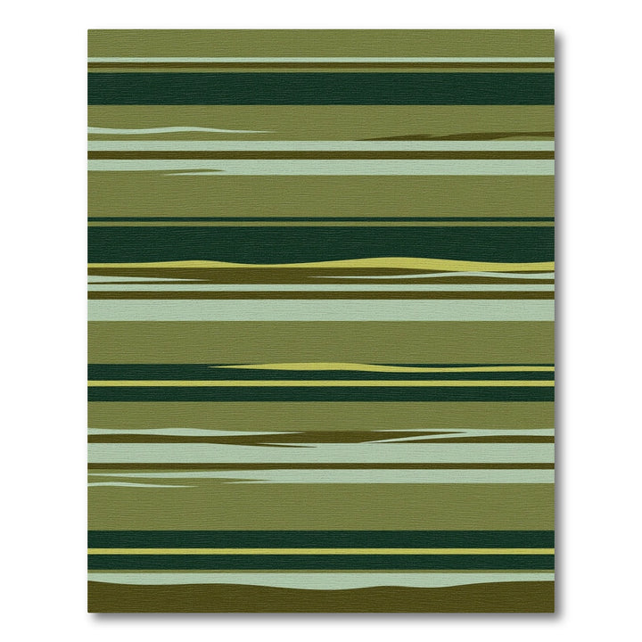 Olive Tone Organic Stripe Rug