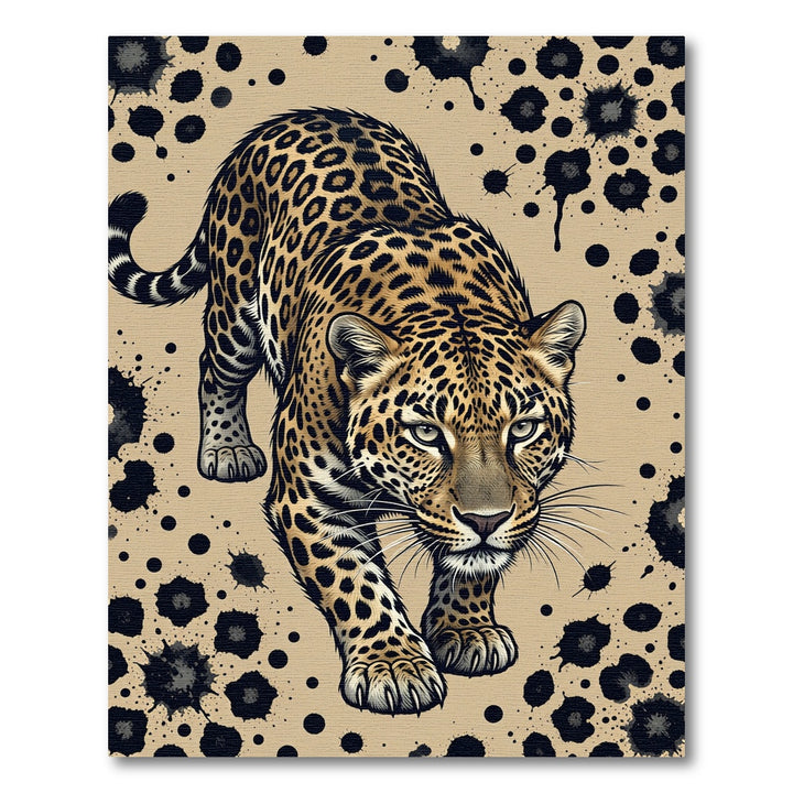 Leopard Roar Splatter Rug