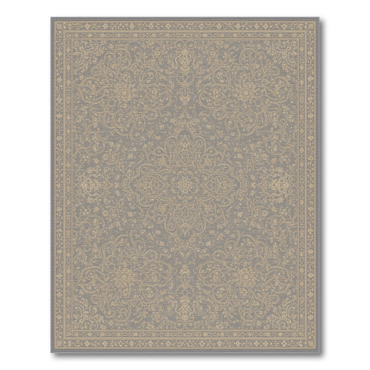 Traditional Persian Grey Persian Medallion Area Rug