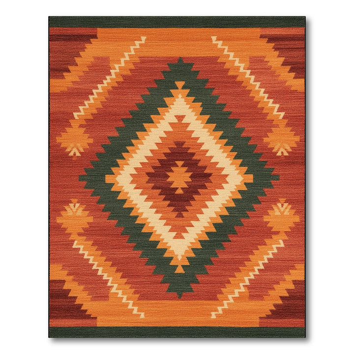 ODIKA Southwestern Diamond Area Rug