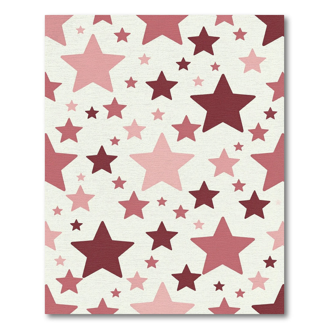 Blush Pink Star Scatter Rug