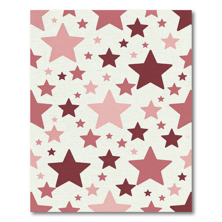 Blush Pink Star Scatter Rug