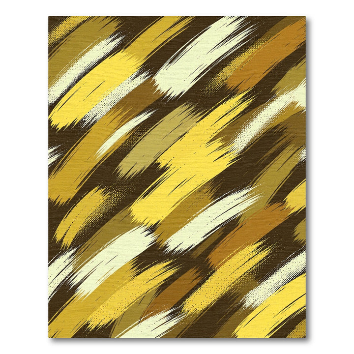 Golden Brushstroke Abstract Rug