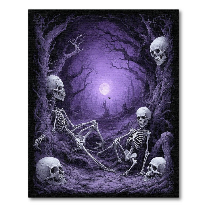 Purple Skeleton Grove Area Rug