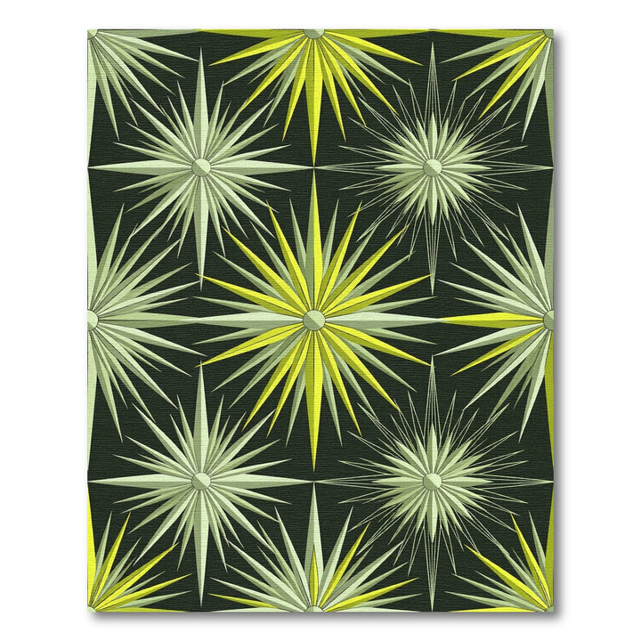 Pale Yellow Starburst Bursting Radiance Rug