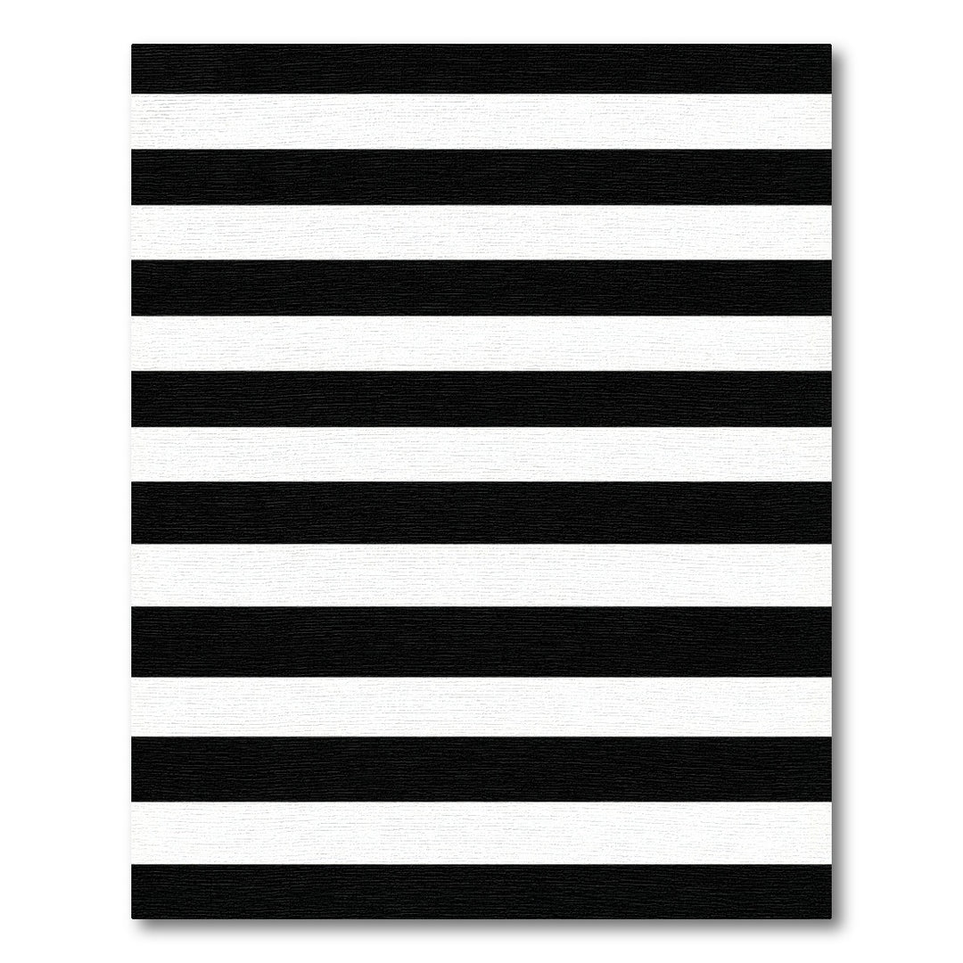 Bold Monochrome Parallel Lines Rug