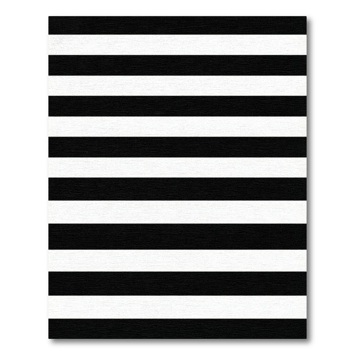 Bold Monochrome Parallel Lines Rug