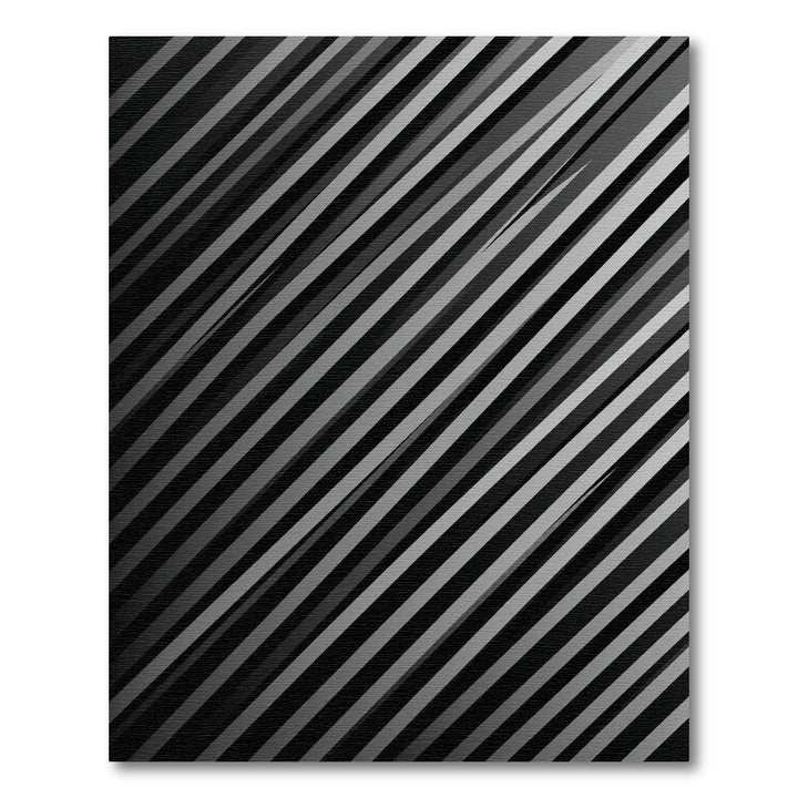 Monochromatic Diagonal Stripe Composition Rug