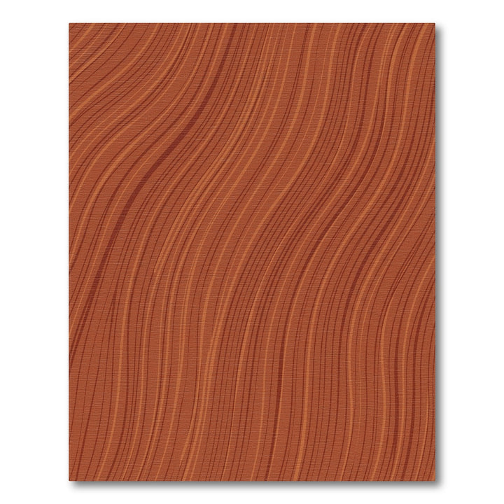 Rich Brown Wavy Lines Texture Rug